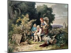 The Shepherd's Family, 1837-Ludwig Richter-Mounted Giclee Print