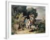 The Shepherd's Family, 1837-Ludwig Richter-Framed Giclee Print