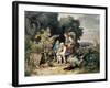 The Shepherd's Family, 1837-Ludwig Richter-Framed Giclee Print
