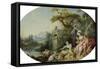 The Shepherd's Gift Or, the Nest-Francois Boucher-Framed Stretched Canvas