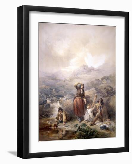 The Shepherd's Meal, 1844-Francis William Topham-Framed Giclee Print