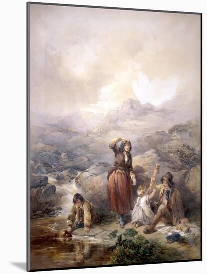 The Shepherd's Meal, 1844-Francis William Topham-Mounted Giclee Print