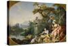 The Shepherd's Presents, (The Nest) Collection of Louis XV-Francois Boucher-Stretched Canvas