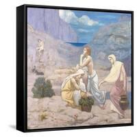 The Shepherd's Song, 1891-Pierre Puvis de Chavannes-Framed Stretched Canvas