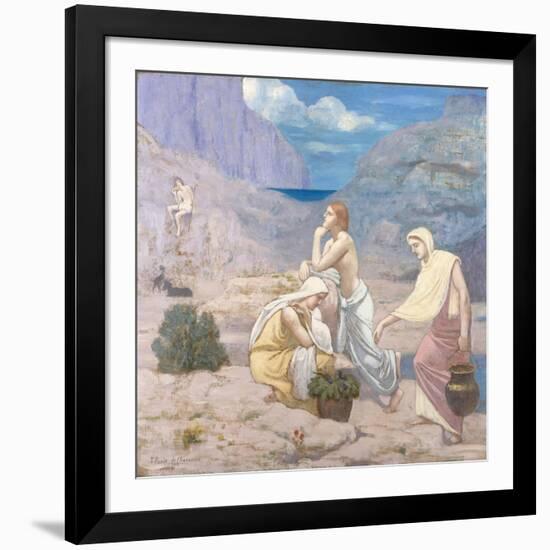 The Shepherd's Song, 1891-Pierre Puvis de Chavannes-Framed Giclee Print