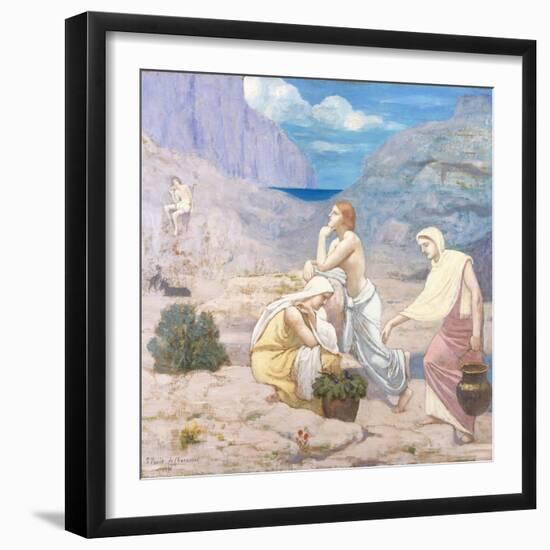 The Shepherd's Song-Pierre Puvis de Chavannes-Framed Giclee Print