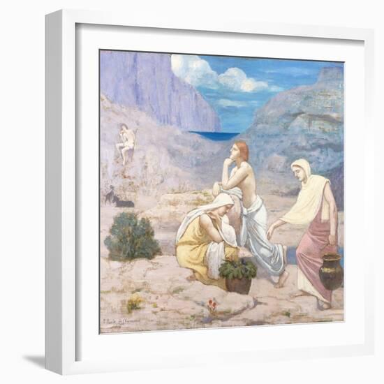 The Shepherd's Song-Pierre Puvis de Chavannes-Framed Giclee Print