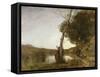 The Shepherd's Star, 1864-Jean-Baptiste-Camille Corot-Framed Stretched Canvas