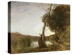 The Shepherd's Star, 1864-Jean-Baptiste-Camille Corot-Stretched Canvas