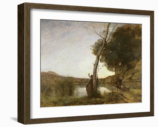 The Shepherd's Star, 1864-Jean-Baptiste-Camille Corot-Framed Giclee Print