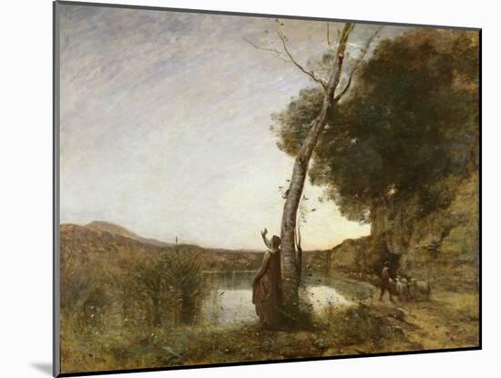 The Shepherd's Star, 1864-Jean-Baptiste-Camille Corot-Mounted Giclee Print