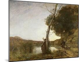 The Shepherd's Star, 1864-Jean-Baptiste-Camille Corot-Mounted Giclee Print