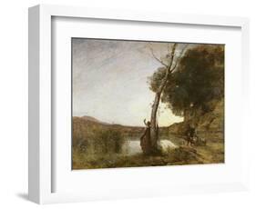 The Shepherd's Star, 1864-Jean-Baptiste-Camille Corot-Framed Giclee Print