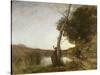 The Shepherd's Star, 1864-Jean-Baptiste-Camille Corot-Stretched Canvas