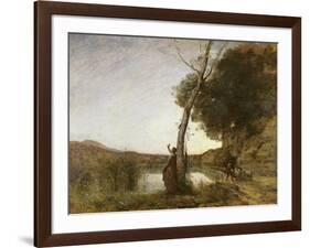 The Shepherd's Star, 1864-Jean-Baptiste-Camille Corot-Framed Giclee Print