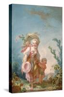 The Shepherdess, 1748-52-Jean-Honore Fragonard-Stretched Canvas