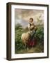 The Shepherdess, 1866-Johann Baptist Hofner-Framed Giclee Print