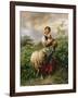 The Shepherdess, 1866-Johann Baptist Hofner-Framed Giclee Print