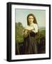 The Shepherdess, 1868-William Adolphe Bouguereau-Framed Giclee Print