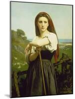 The Shepherdess, 1868-William Adolphe Bouguereau-Mounted Giclee Print