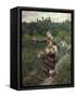 The Shepherdess-Francesco Paolo Michetti-Framed Stretched Canvas