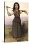 The Shepherdess-William Adolphe Bouguereau-Stretched Canvas