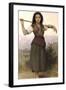 The Shepherdess-William Adolphe Bouguereau-Framed Art Print