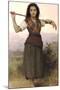 The Shepherdess-William Adolphe Bouguereau-Mounted Art Print