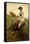 The Shepherdess-Henri Paul Perrault-Framed Stretched Canvas