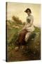 The Shepherdess-Henri Paul Perrault-Stretched Canvas