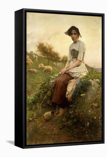 The Shepherdess-Henri Paul Perrault-Framed Stretched Canvas