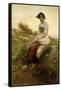 The Shepherdess-Henri Paul Perrault-Framed Stretched Canvas