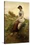 The Shepherdess-Henri Paul Perrault-Stretched Canvas