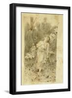The Shepherdess-Francesco Paolo Michetti-Framed Giclee Print