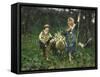 The Shepherdesses-Francesco Paolo Michetti-Framed Stretched Canvas