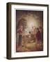 The Shepherds Come to See Mary Joseph and Their Baby Jesus-William Hole-Framed Art Print