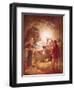 The Shepherds Finding the Infant Christ Lying in a Manger-William Brassey Hole-Framed Premium Giclee Print