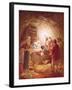 The Shepherds Finding the Infant Christ Lying in a Manger-William Brassey Hole-Framed Giclee Print