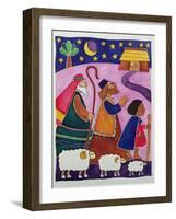 The Shepherds Journey to Bethlehem-Cathy Baxter-Framed Giclee Print