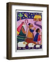 The Shepherds Journey to Bethlehem-Cathy Baxter-Framed Giclee Print