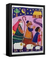 The Shepherds Journey to Bethlehem-Cathy Baxter-Framed Stretched Canvas