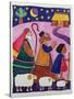 The Shepherds Journey to Bethlehem-Cathy Baxter-Stretched Canvas