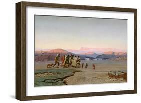 The Shepherds, Led by the Star, Arriving at Bethlehem, 1863-Octave Penguilly l'Haridon-Framed Giclee Print