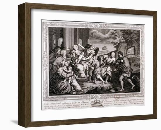 The Shepherds Offering Gifts to Christ, 1733-Jacopo Palma-Framed Giclee Print