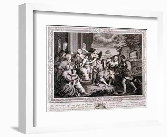 The Shepherds Offering Gifts to Christ, 1733-Jacopo Palma-Framed Giclee Print