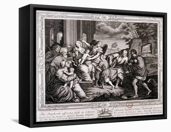 The Shepherds Offering Gifts to Christ, 1733-Jacopo Palma-Framed Stretched Canvas