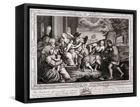 The Shepherds Offering Gifts to Christ, 1733-Jacopo Palma-Framed Stretched Canvas