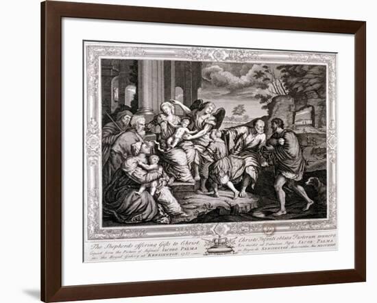 The Shepherds Offering Gifts to Christ, 1733-Jacopo Palma-Framed Giclee Print