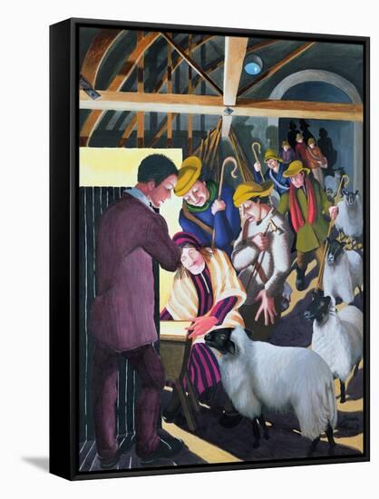 The Shepherds Went to See the Baby, 1998-Dinah Roe Kendall-Framed Stretched Canvas