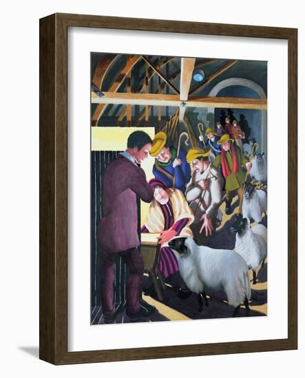 The Shepherds Went to See the Baby, 1998-Dinah Roe Kendall-Framed Giclee Print